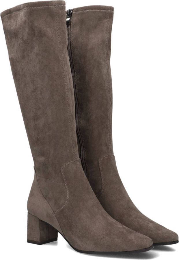 STEFANO LAURAN Hoge Laarzen Dames 25547 Maat: 42 Materiaal: Suède Kleur: Taupe