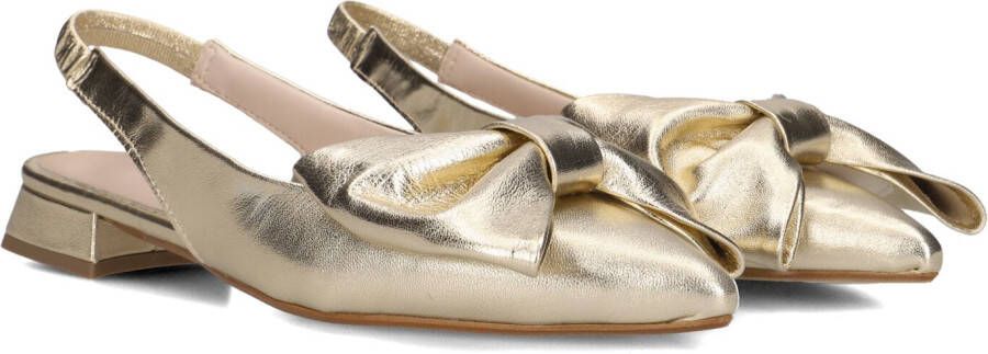 STEFANO LAURAN Slingbacks Dames Mirella Maat: 37 Materiaal: Leer Kleur: Goud