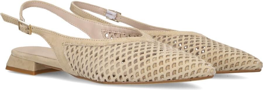 STEFANO LAURAN Slingbacks Dames Genny Maat: 37 Materiaal: Suède Kleur: Beige