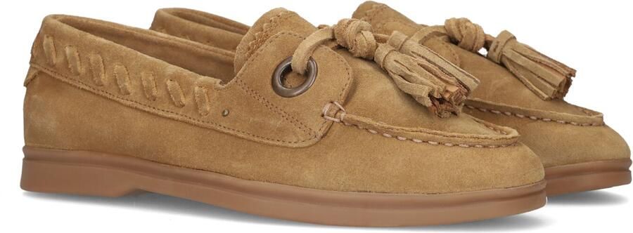 STEFANO LAURAN Instappers Dames Zalama-30 Maat: 42 Materiaal: Suède Kleur: Camel