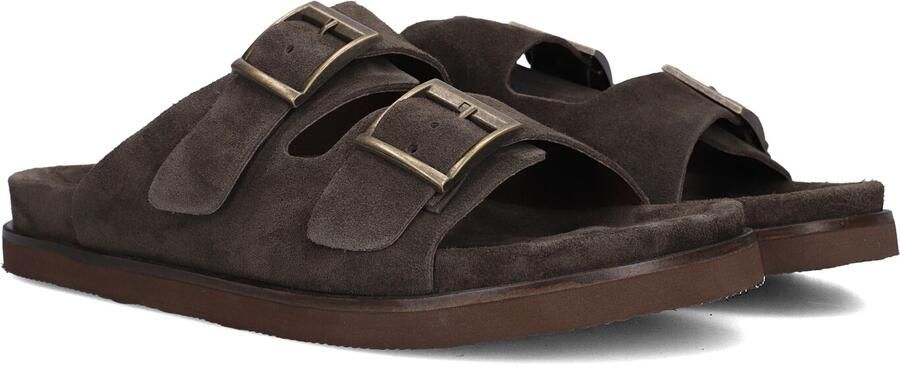 STEFANO LAURAN Slippers Heren 26005 Maat: 46 Materiaal: Suède Kleur: Bruin