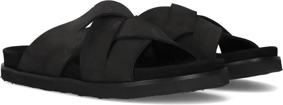 STEFANO LAURAN Slippers Heren 26003 Maat: 41 Materiaal: Leer Kleur: Zwart