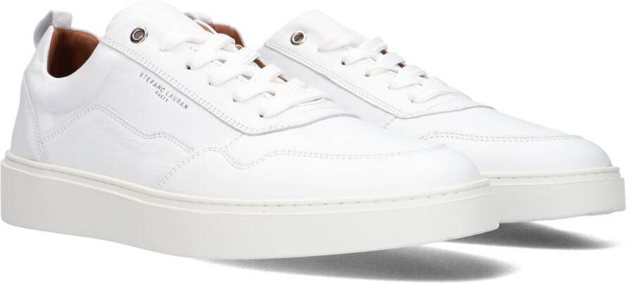 STEFANO LAURAN Lage Sneakers Heren Lj2501 Maat: 40 Materiaal: Leer Kleur: Wit