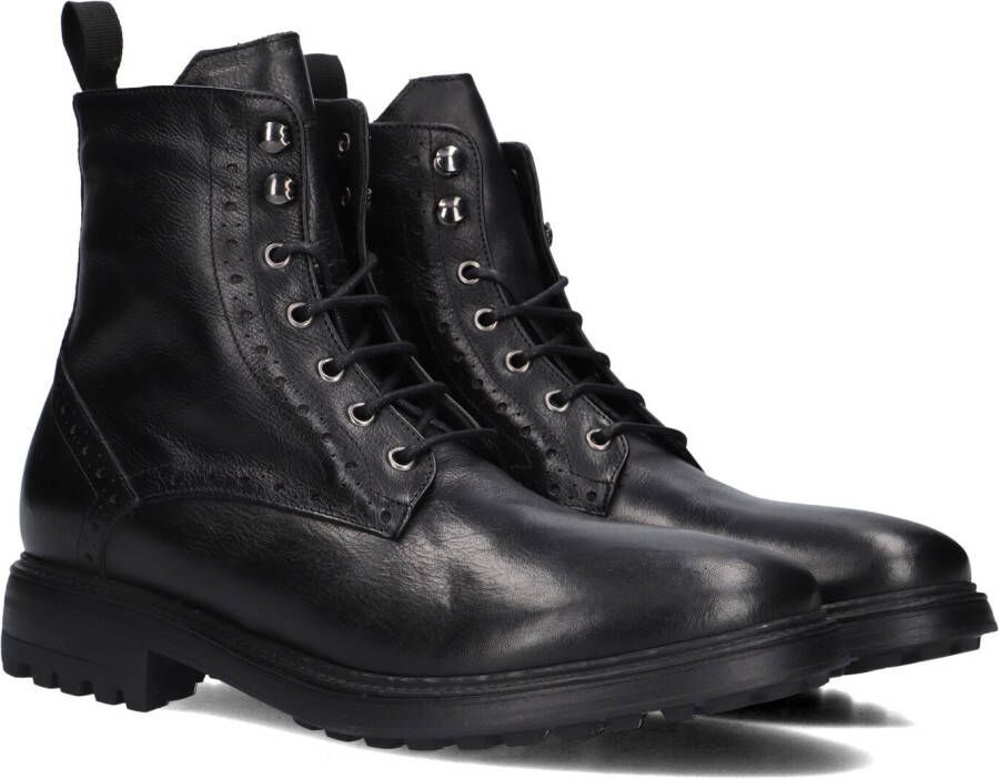 STEFANO LAURAN Veterboots Heren 3551 Maat: 42 Materiaal: Leer Kleur: Zwart