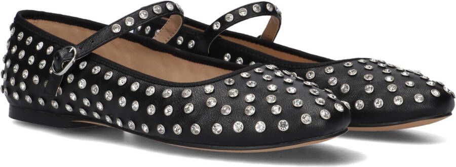 Steve Madden Zwarte Ballerina Flats met Zilveren Details Multicolor Dames