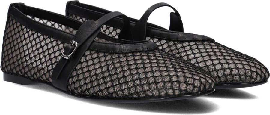 Steve Madden Zwarte Mesh Ballerina's Rejoice-m Black Dames