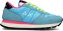 Sun68 Ally Solid Nylon Lage sneakers Dames Blauw - Thumbnail 1