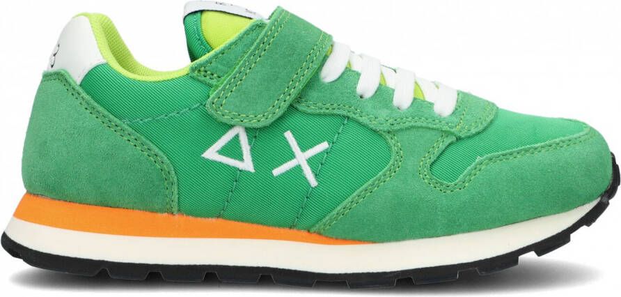 Sun68 Groene Boys Tom Solid Lage Sneakers