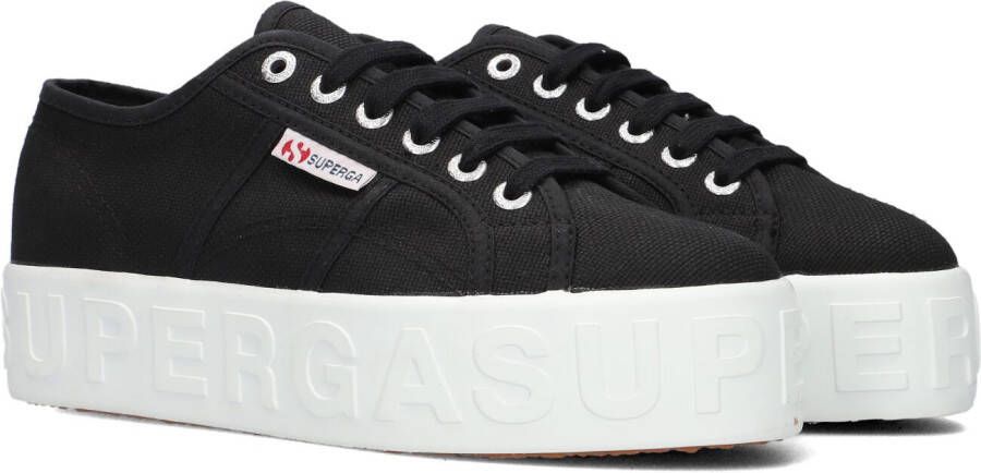 Superga Sneakers 2790 3D-Letters Zwart Streetwear Vrouwen