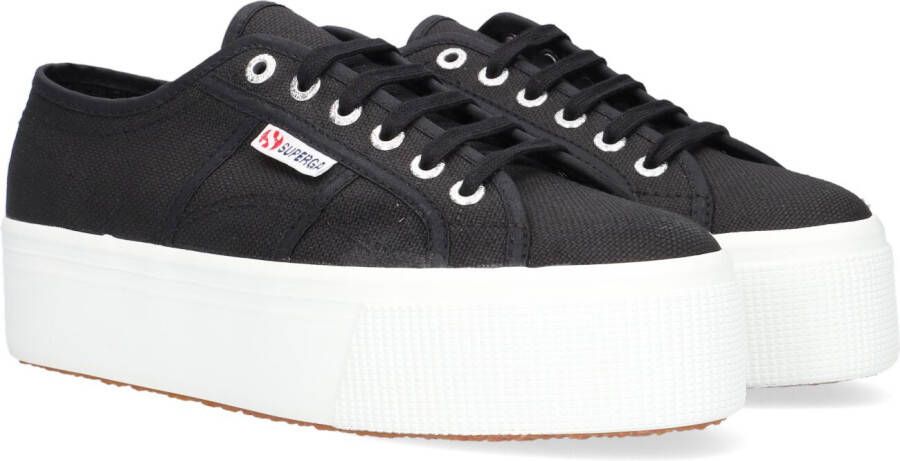 Superga Zwarte Lage Sneakers 2790 Cotw Line Up And Down