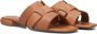 Tango Cognac Leren Slippers Tyrsa 1 Brown Dames - Thumbnail 1