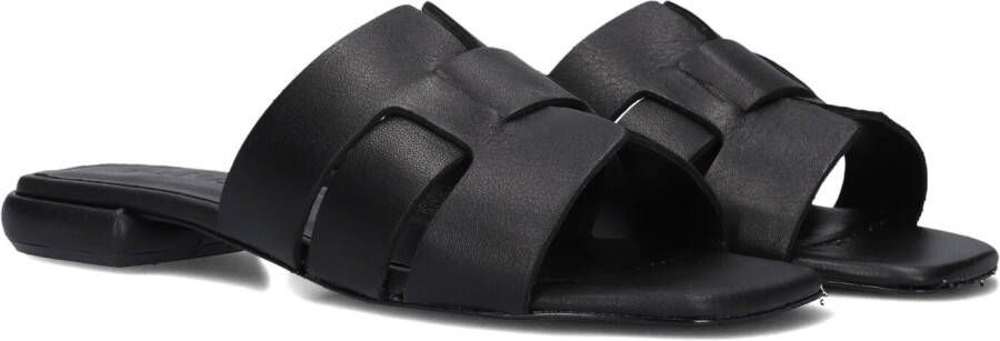 Tango Zwarte Leren Slippers Tyrsa 1 Black Dames