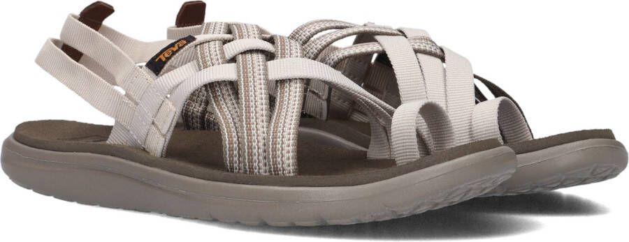 Teva Bruin Tinten W Voya Strappy Sandalen Dames Beige