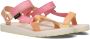 Teva Original Universal Glisten sandalen lichtroze zalm Meisjes Imitatieleer 29 30 - Thumbnail 1