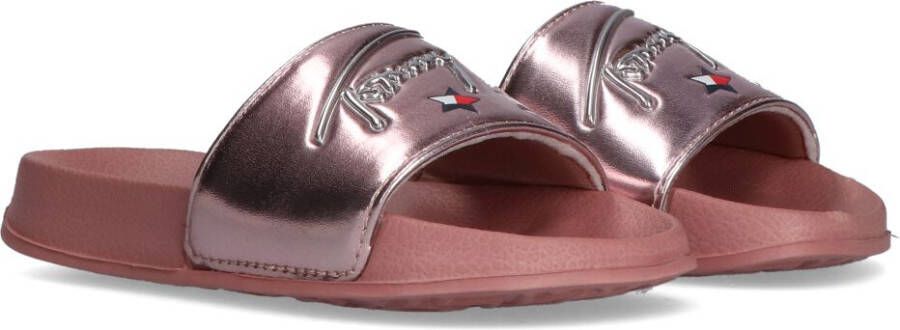 Tommy Hilfiger Badslipper Dames meisjes Stars Print Slider Rosegold