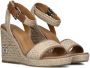 TOMMY HILFIGER Espadrilles Dames Th Rope High Wedge Maat: 36 Materiaal: Textiel Kleur: Beige - Thumbnail 1