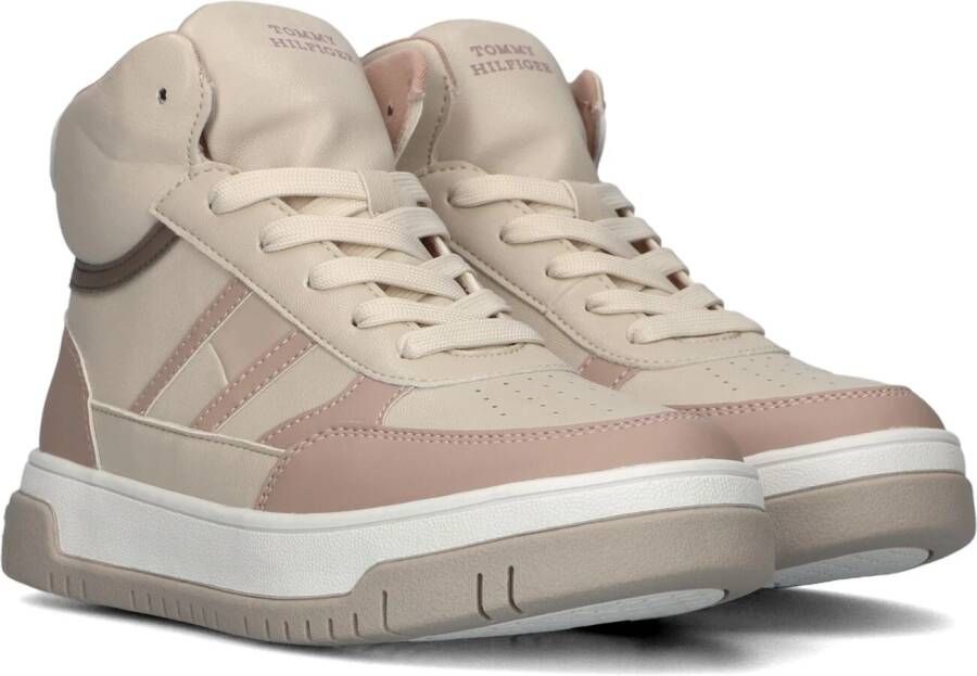 Tommy Hilfiger Beige Hoge Sneaker Flag High Top Lace-up