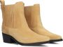 Tommy Hilfiger Beige Suède Cowboy Laarzen Beige Dames - Thumbnail 1