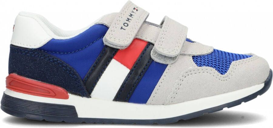 Tommy Hilfiger Low Cut Velcro Sneaker T1B4-32236-1040X602 voor een jongen Grijs Sneakers