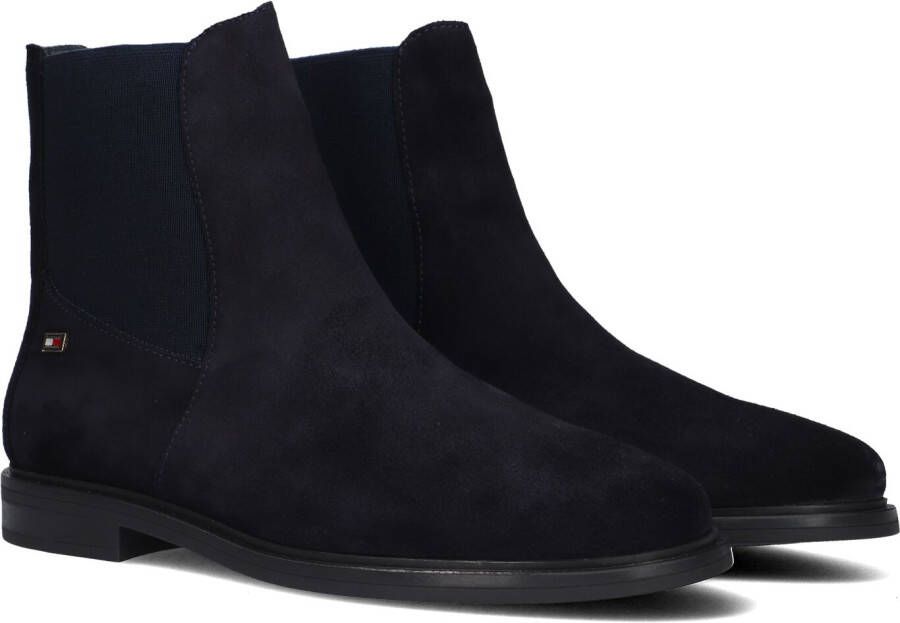 TOMMY HILFIGER Chelsea Boots Dames Flag Low Chelsea Maat: 36 Materiaal: Suède Kleur: Blauw