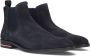 Tommy Hilfiger Blauwe Chelsea Boots Signature Hilfiger Suede Chelsea - Thumbnail 1