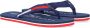 Tommy Hilfiger Blauwe Teenslipper Stijlvolle Lichtgewicht Sandaal Blue Heren - Thumbnail 1