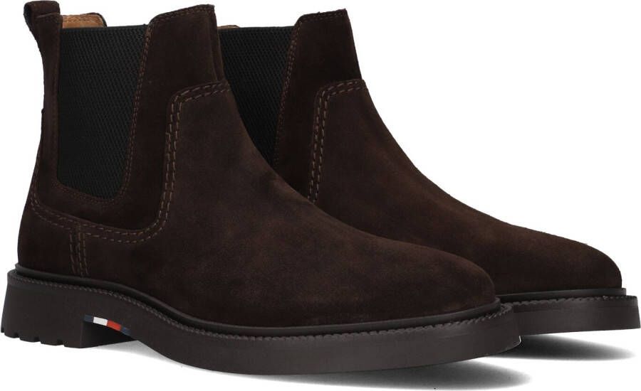 Tommy Hilfiger Bruine Suède Chelsea Comfort Boots Brown Heren