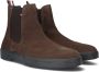 Bruin Tinten Classic Hilfiger Suede Chelsea boots Enkellaarsjes Heren Bruin - Thumbnail 1