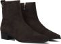 TOMMY HILFIGER Enkellaarsjes Dames Low Cowboy Flat Maat: 36 Materiaal: Suède Kleur: Bruin - Thumbnail 1