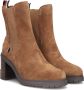 Bruin Tinten Outdoor High Heel Boot Enkellaarsjes Dames Bruin - Thumbnail 1