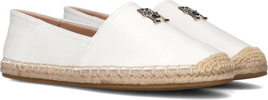 Tommy Hilfiger Essential Lederen Espadrille White Dames