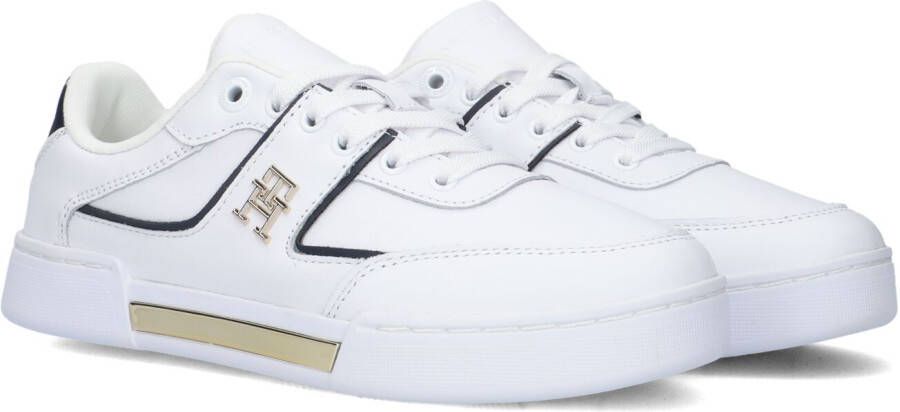 TOMMY HILFIGER Lage Sneakers Dames Th Prep Court Maat: 36 Materiaal: Leer Kleur: Wit