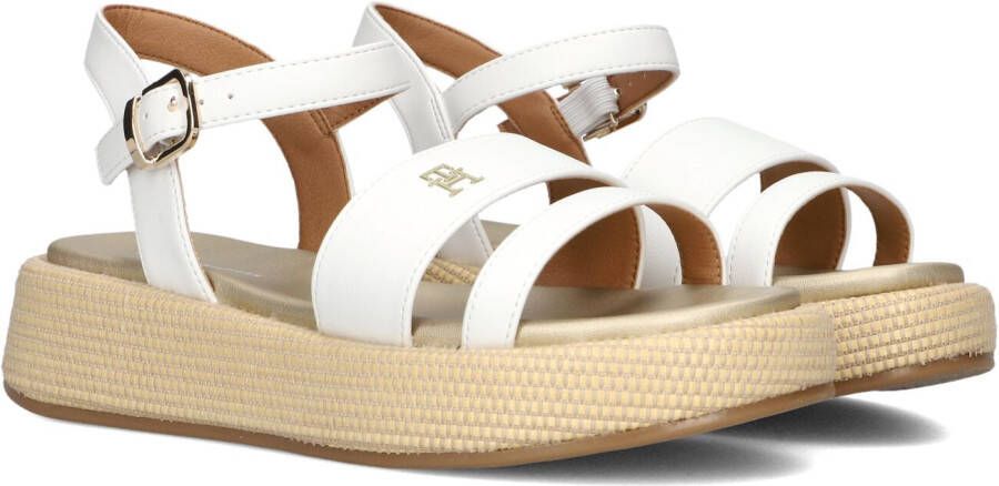 Tommy Hilfiger Sleehaksandaaltjes sandaal plateausandaal met modieuze hak