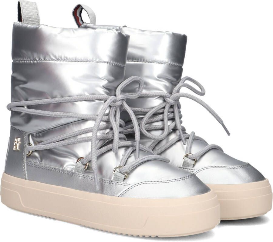 TOMMY HILFIGER Snowboots Dames Lace-up Snowboot Maat: 39 Materiaal: Textiel Kleur: Zilver