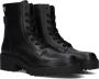 Tommy Hilfiger Veterlaarsjes CHIC MID HEEL LEATHER LACE-UP blokhak plateau veterschoenen chunkyboots met th-logo - Thumbnail 1