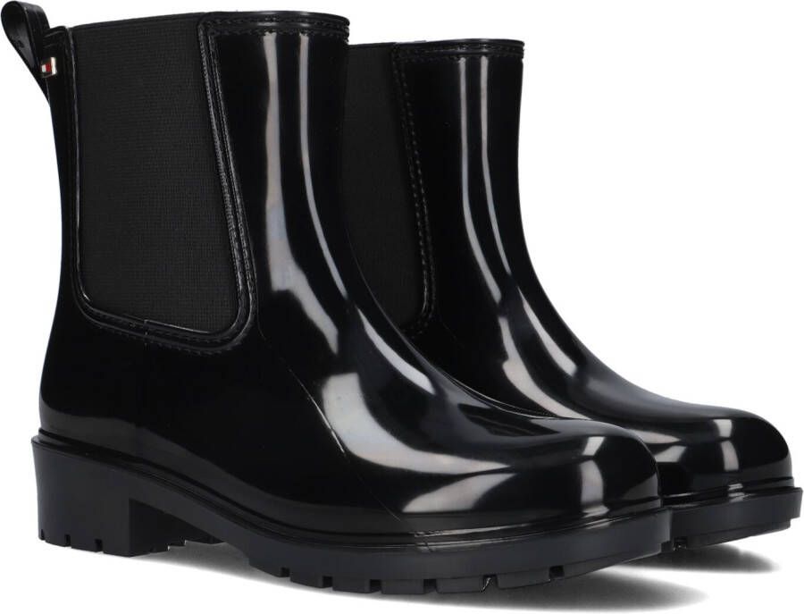 Tommy Hilfiger Chelsea-boots FLAG RAINBOOT gummlaarzen hakken instapschoen met aanhaaklus