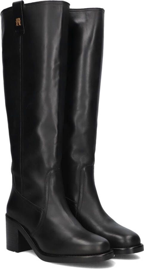 TOMMY HILFIGER Zwarte Laarzen Riding Long Boot Block