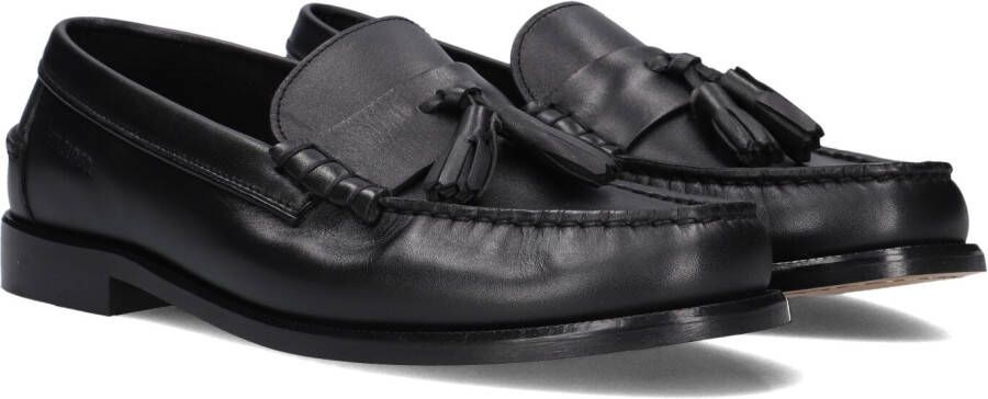 Tommy Hilfiger Instappers HILFIGER TASSEL LTH LOAFER blokhak mocassin zakelijke schoen met modieuze kwasten