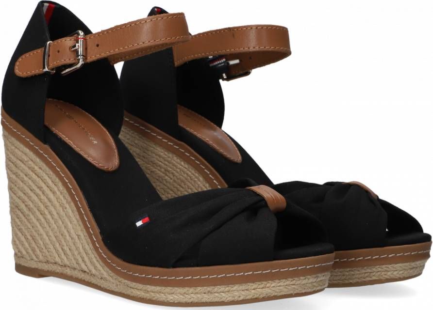 Tommy Hilfiger Zwarte Sandalen Iconic Elena