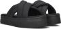 Tommy Hilfiger Urban Flatform Sandalen met Opvallende Lettering Black Dames - Thumbnail 1