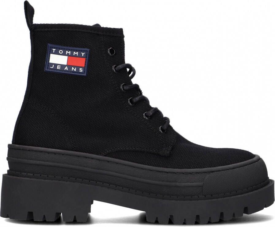 Tommy Jeans Zwarte laarzen voor dames van Tommy Hilfiger Black Dames