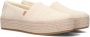 TOMS Valencia | Espadrilles met plateauzool Beige Textiel Espadrilles Dames - Thumbnail 1