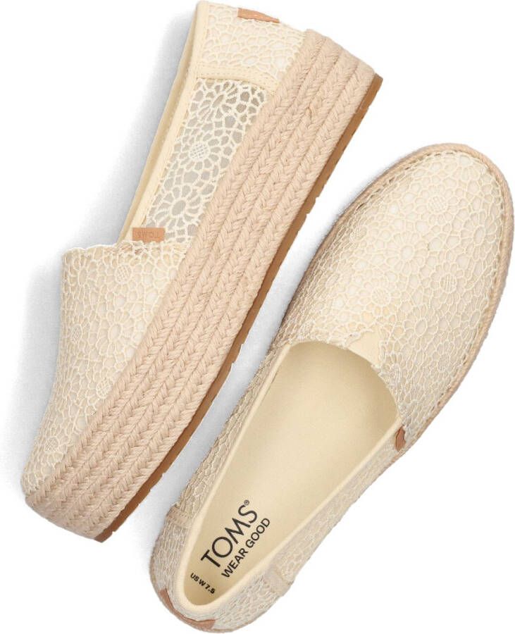 TOMS Espadrilles Dames Valencia Maat: 42 Materiaal: Textiel Kleur: Beige