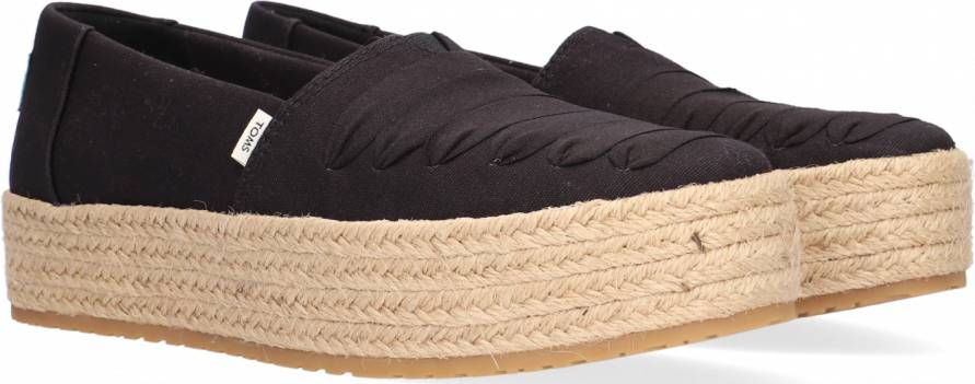 TOMS Valencia Canvas Dames Ecru Zwart