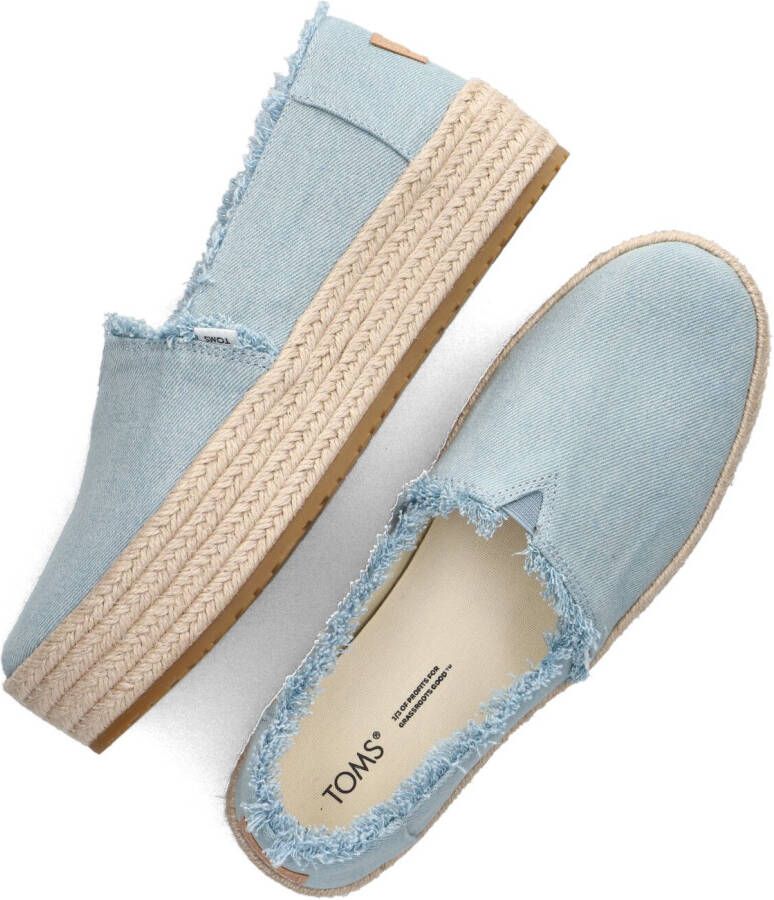 TOMS Espadrilles Dames Valencia Maat: 36 Materiaal: Canvas Kleur: Blauw