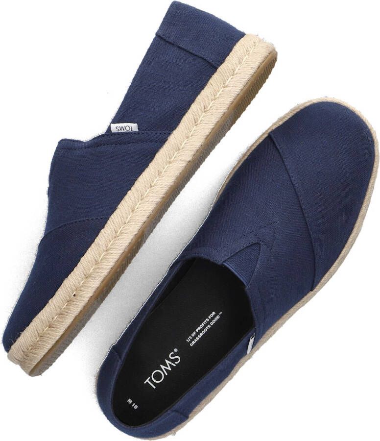 TOMS Instappers Heren Alp Rope 2.0 Maat: 43 Materiaal: Canvas Kleur: Blauw