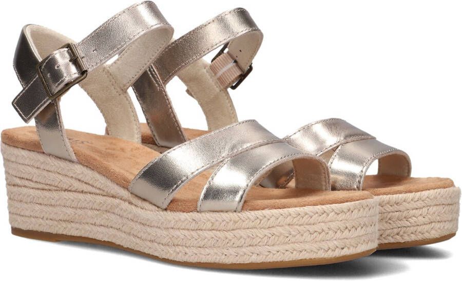 TOMS Sandalen Dames Audrey Maat: 42 Materiaal: Leer Kleur: Goud