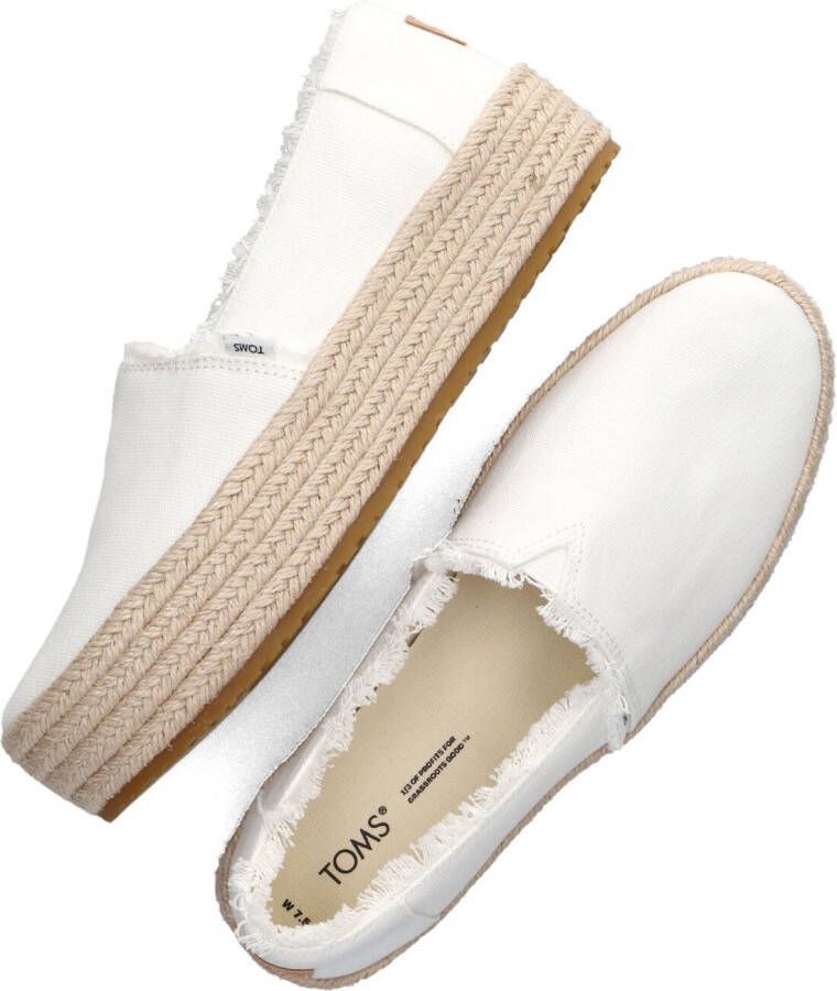 TOMS Espadrilles Dames Valencia Maat: 42 Materiaal: Canvas Kleur: Wit