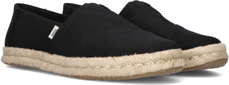 TOMS Espadrilles Dames Alpargata Rope 2.0 Maat: 38 5 Materiaal: Canvas Kleur: Zwart