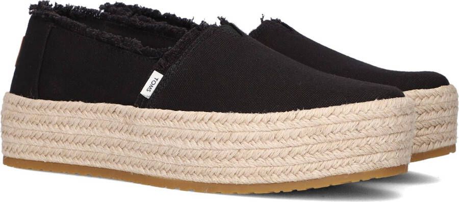 TOMS Espadrilles Dames Valencia Maat: 42 Materiaal: Canvas Kleur: Zwart